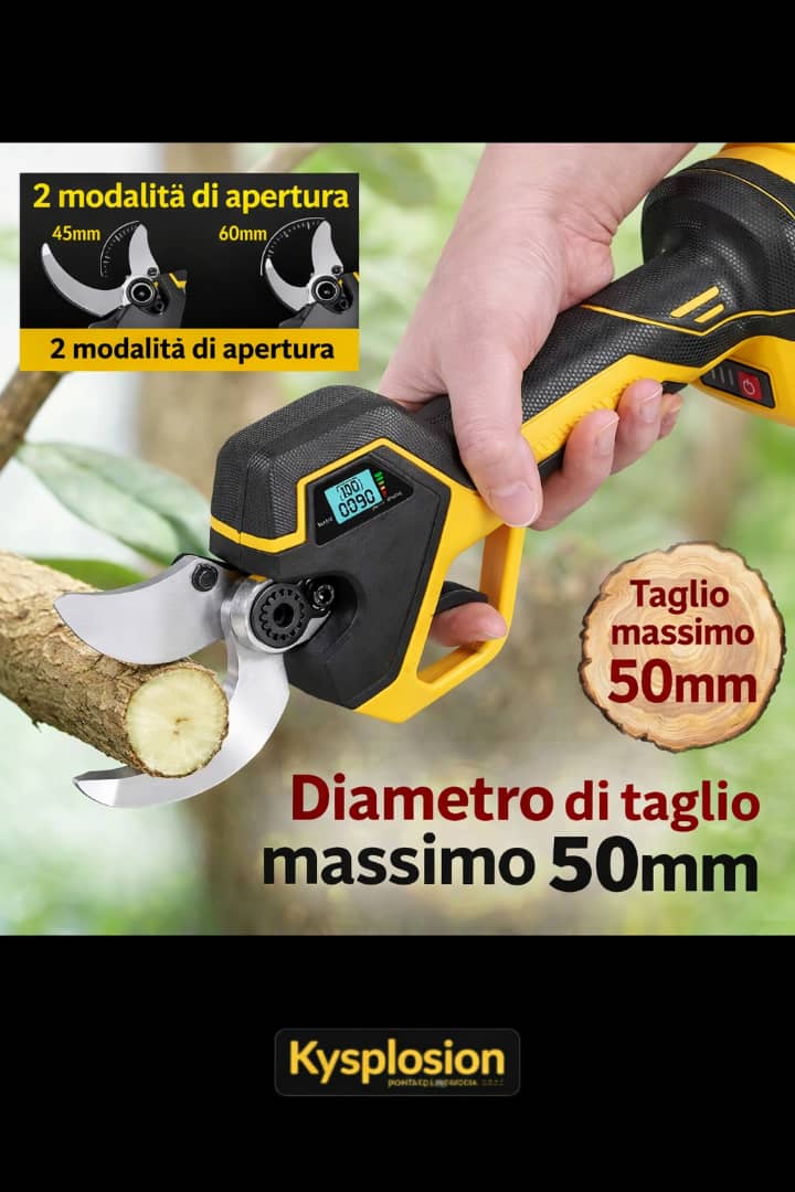 Forbici da potatura elettriche professionali 50mm