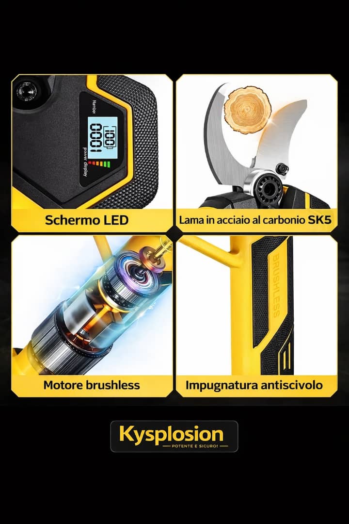 Forbici da potatura elettriche professionali 50mm